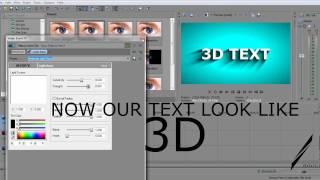 MAKE 3D TEXT IN SONY VEGAS PRO 11