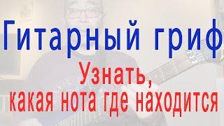 Гитарный гриф - Изучение нот на гитарном грифе