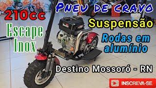 Patinete Motorizado 210cc  rodas em alumínio, escape inox,  e suspenção, destino Mossoró.