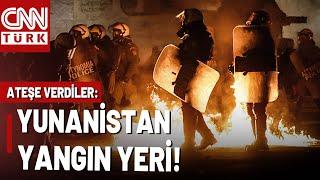 Yunanistan KARIŞTI! Hükümet Düşmedi, Halk Sokakları Ateşe Verdi...