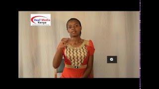 Kenyan Sign Language Tutorial: #1. The Alphabet