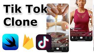 Build TikTok Clone for iOS with SwiftUI and Firebase - Part 1 | LIVE |