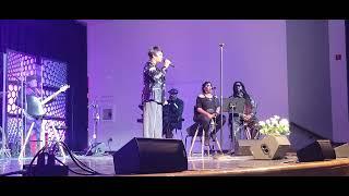 The Curtis Mayfield Tribute Ensemble sings "Hold On" at Arts Harmony Hall.