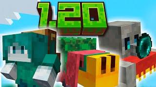 Майнкрафт 1.20 - За кого Голосовать? Нюхля, Негодник и Туфовый голем на Minecraft Live 2022