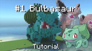 How to build a Pokémon Bulbasaur statue in Minecraft (Tutorial)