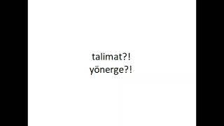 talimat yönerge #talimat #yönerge #türkçe