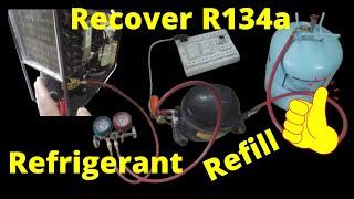 r134a gas | R134a Refrigerant | Recovery in cylinder & Refill in home safely Urdu/Hindi