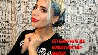 Get Ready With Me: Holiday Hair And Makeup.