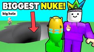 I Used BIGGEST NUKE To DIG TO FIND DAD On Roblox