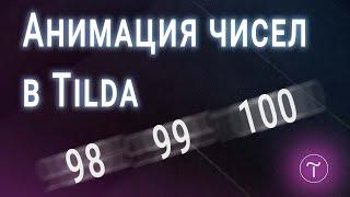 Как анимировать цифры на Tilda за одну минуту