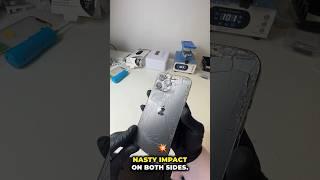 Glass only repair on this smashed up iPhone 13 Pro Max! #iphonerepair #iphonefix #screenrepair
