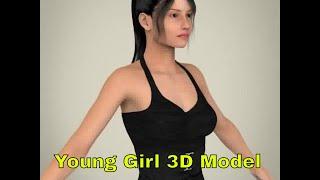 3D Model of Realistic Young Sexy Lady Review