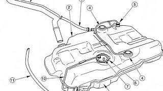 Как снять топливный бак ford mondeo 3 2.0tdci как открутить, поменять .