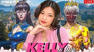 Free fire Mobile Live Gameplay with Kelly  Serious Rank Push Hojayee?