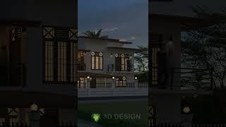 Home Exterior Design 3D #3ddesign #home #house#3dexterior #interior#vray#GK3DDesign #interior#shorts