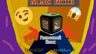 Голосовой блок в игре (Evertech Sandbox).