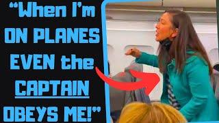 r/EntitledPeople - Smug Karens Think They Own a PLANE! Everyone MUST OBEY!
