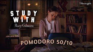 Study with Rory Gilmore  Gilmore Girls  | POMODORO 50/10 | Rain