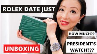 ROLEX DATE JUST UNBOXING WITH PRICE DETAIL | PRESIDENT JOE BIDEN ROLEX WATCH