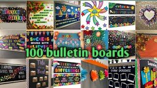 100+ bulletin board ideas |School decorations| Soft boards