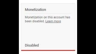 Monetization is disabled for my channel how to fix monetization disabled 2019 working 100 %