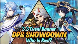 AYATO vs ITTO vs WANDERER DPS Comparison  || Who is BEST DPS? || F2P Guide || Genshin Impact 3.3