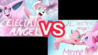 old vs new electric angel meme (Aylencita Dex)