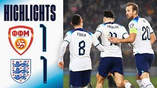 North Macedonia 1-1 England | Three Lions End UEFA EURO 2024 Qualification Unbeaten | Highlights