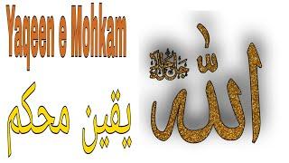 Yaqeen e Mohkam  | Aalima Arooba Farooqui 