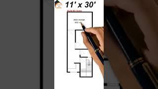 11X30 DUPLEX HOUSE PLAN || VERY SMALL HOUSE PLAN ||  330 sq.ft Home Design ||