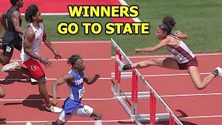 WINNERS GO TO STATE!! Regional Track Meet 3A 6A Highlights