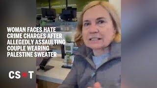 Woman faces hate crime charges after allegedly assaulting couple wearing Palestine sweater