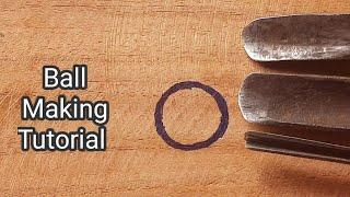 wood carving new ideas Ball making | Teak wood