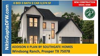 Addison II Plan By Southgate Homes in Windsong Ranch in Prosper, TX VIdeo Tour | Prosper New Homes