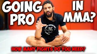 How Many Amateur MMA Fights Do You Need Before Turning Pro? | Coach Kajan Johnson #mma #mmafighter
