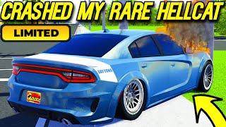 Roblox Roleplay - I CRASHED MY RARE 1000HP HELLCAT!