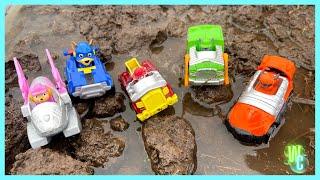 Paw Patrol Get Stuck in the Mud - Mighty Pup Rubble to the Rescue