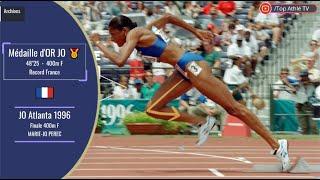 MARIE-JOSÉ PEREC Médaille d'OR   JO1996 Atlanta  Record France 48"25  & Record des JO MAGIQUE !!