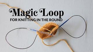 Magic Loop (How to knit in the round with circular knitting needles) | Hands Occupied