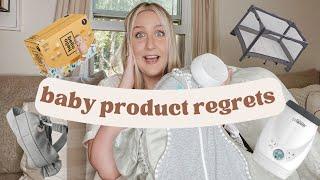 POPULAR BABY PRODUCTS I REGRET BUYING & WHAT YOU SHOULD BUY INSTEAD | baby registry regrets 2022