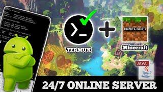 How To Host A MINECRAFT Server In Termux |Android Phone 24/7 Online !!