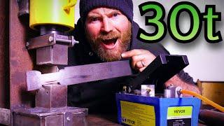 £300 *30ton* hydraulic press for under! - Vevor hydraulic power pack air pump cylinder reveiw