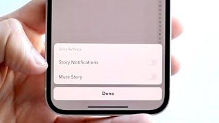 How To Turn Off Snapchat Story Notifications!