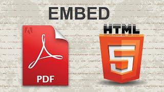 How to Embed PDF in HTML