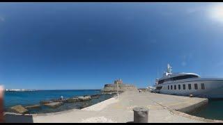 Colossus of Rhodes Virtual Walk (360  VR Video)