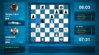 Chess Game Analysis: ZCMUNIR - Sergey Lipin : 1-0 (By ChessFriends.com)