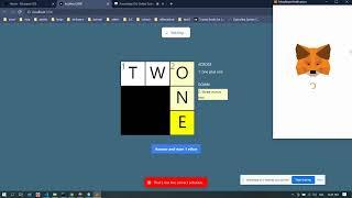 Crossword game Dapp Blockchain   NextJs & Solidity   Hardhat & Truffle   Alchemy & Ganache