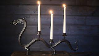 Blacksmithing - Chinese style Dragon candle holder