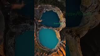 Volcano Lake in Indonesia Changes Shades Like Magic! #education #viralvideo #nature #kelimutu