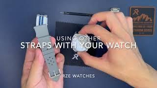 Changing straps on your RZE watch